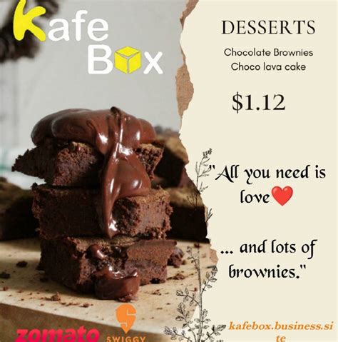 Menu at Kafe Box, Tirupati