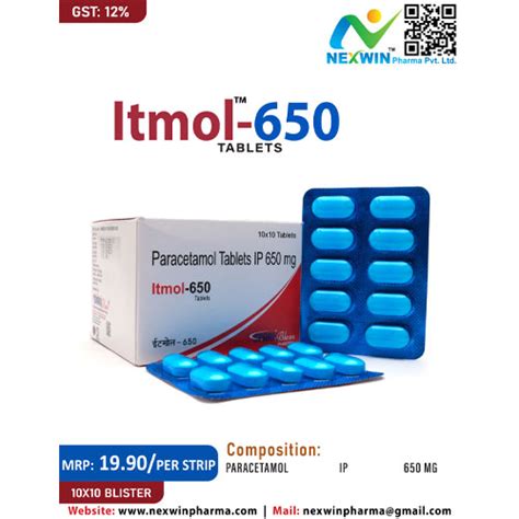 ITMOL™-650 Tablets Nexwin Pharma Pvt. Ltd.