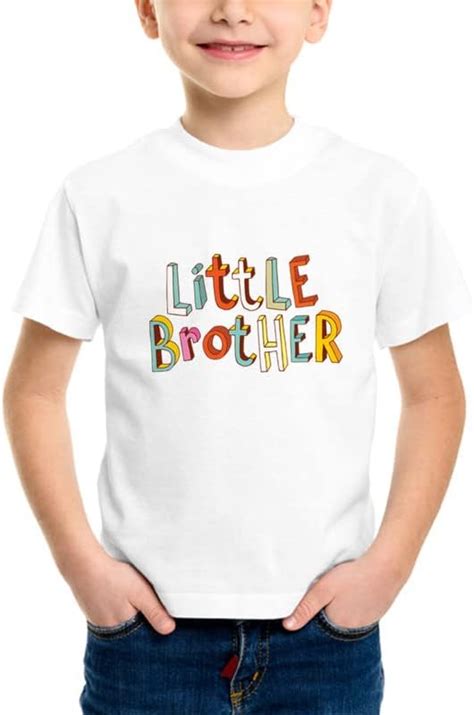 Buy LIMIT Fashion Store - Little Brother Colored Print Kids T-Shirt ...