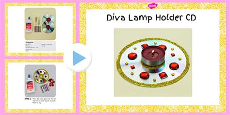 Diva Lamp Holders CD Craft Instructions PowerPoint - Twinkl