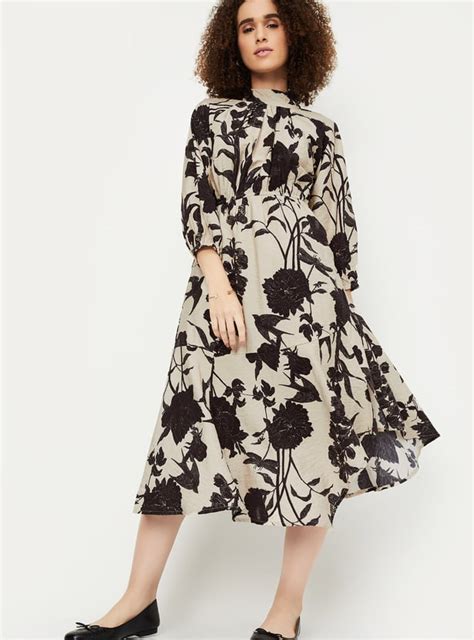 Buy Kalki x Max Women Printed Fit & Flare Dress Online at just Rs. 1499 ...