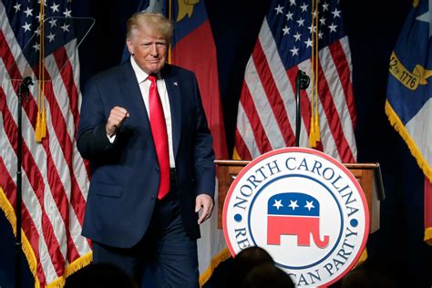 Donald Trump returns to stage with speech at North Carolina GOP ...
