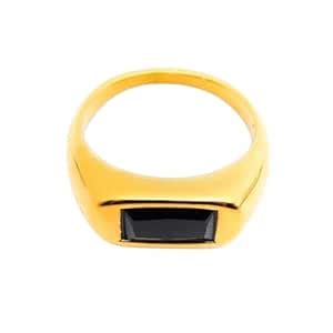 Buy INTERSTELLAR Stainless Steel Gold Plated Graham ring for Women and ...