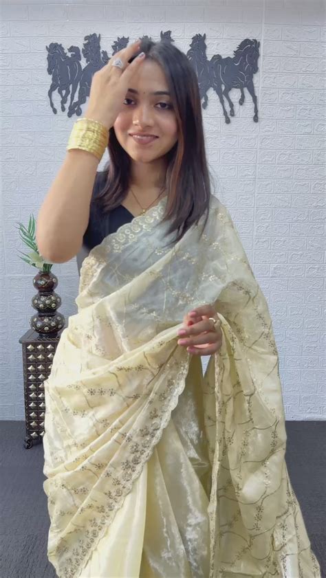 Classic Black Fancy Saree with Heavy Sequins Embroidery Work – Pattuvaa