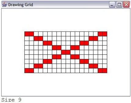 Image result for Draw a Spaced Grid in Java