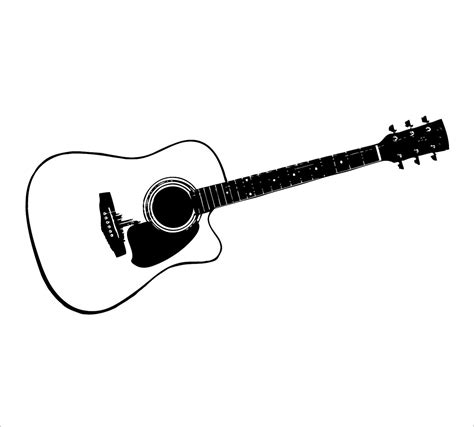 Acoustic guitar clipart black and white - ClipArt Best - ClipArt Best