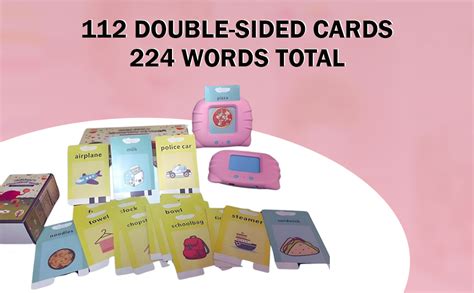 KITTER 112 Educational Cards for Kids, Talking Baby Flash Cards ...