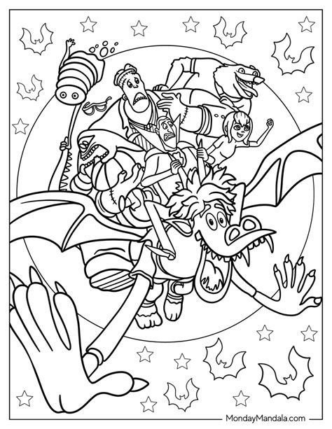 Hotel Transylvania Coloring Pages Blobby Fish