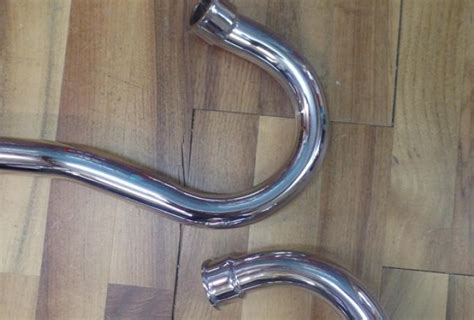 Norton Commando S Exhaust Pipes Highlevel Left Hand Chrome/Pair ...