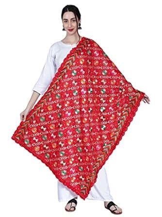 Moda Chales Fulkari Dupatta Phulkari Dupatta | 2.30 Meters | Made in ...