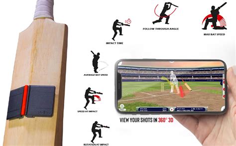str8bat Sensor - Cricket Bat Sensor, Motion Sensor for Cricket, Bat ...