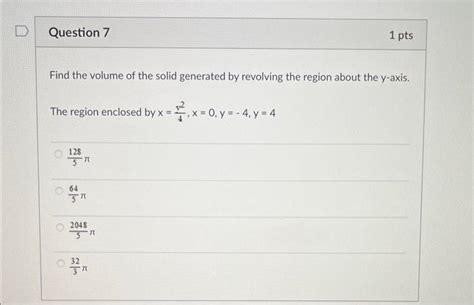 Image result for Volume of Revolved Solid
