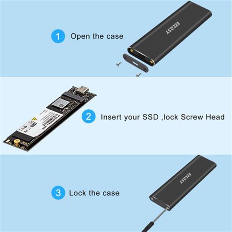 microware SSD Enclosure External, Portable External Hard Disk Driver ...