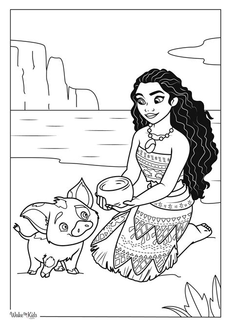Moana Coloring Pages (Free Printable PDFs) | WakeTheKids