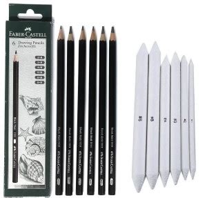 Flipkart.com | Definite Art FABER CASTELL Drawing Graded Pencils - 2B ...