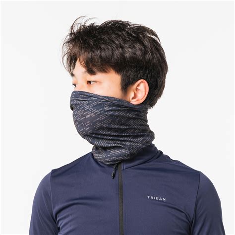 Buy Cycling Neck Warmer RoadR 100 - Black/Grey Online | Decathlon