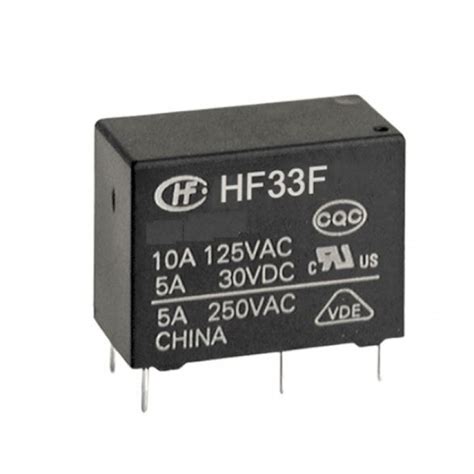 Hongfa 12V 10A DC HF33F/012-HL3 5-Pin SPDT Miniature Power Relay buy ...