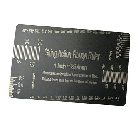 String Action Ruler Gauge Measuring Tool for String Instruments Guitar ...