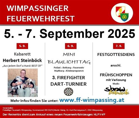 Wimpassinger Feuerwehrfest 2025, Dr. Karl Rennergasse 5, Wimpassing ...