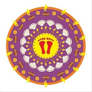 Buy vOlXo 140 Cm Designable ”Rangoli” Decorative Wall Sticker for ...