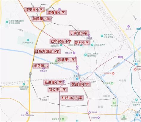 2019年天津小学划片政策：天津小学划片各区分布图
