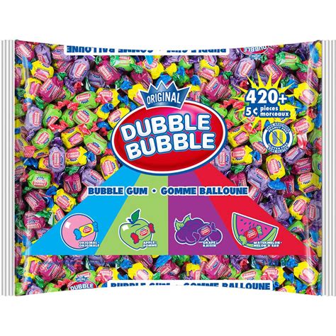 Dubble Bubble Twist Gum, Apple/Grape/Watermelon, Multi-Coloured, 420-pk ...