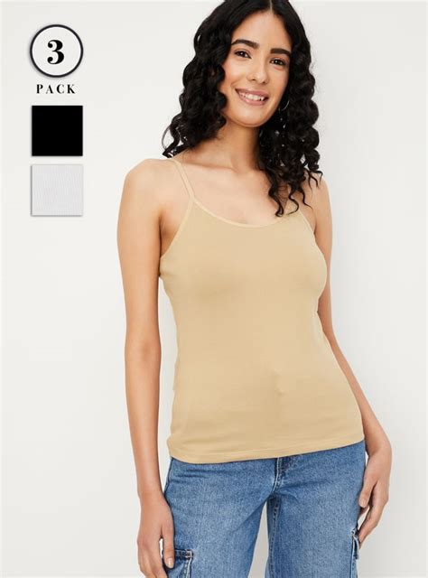 Buy Women Solid Camisole - Pack of 3 Online at just Rs. 599.0 ...
