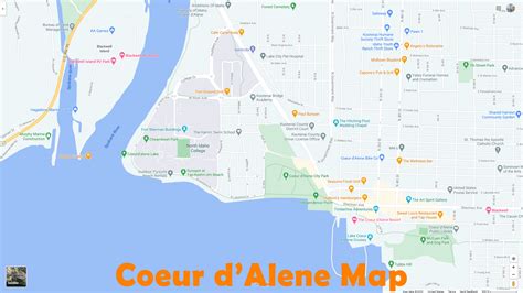 Coeur d'Alene, Idaho Map