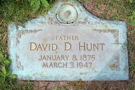 David D. Hunt (1875-1947): homenaje de Find a Grave