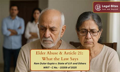 Is Neglecting Elderly Parents a Violation of Article 21?