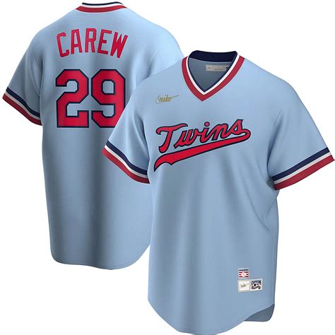 Nike Rod Carew Light Minnesota Twins Road Cooperstown Collection Player ...