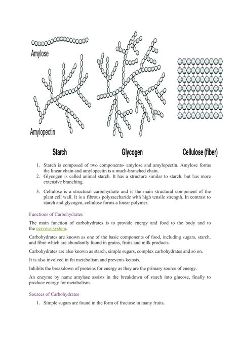 Classification of Carbohydrates and its uses | DOC