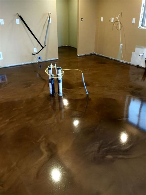 Metallic Epoxy Floor Coating by Sierra Concrete Arts