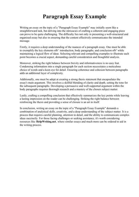 Image result for Paragraph Example