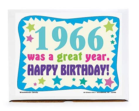 '60s Retro Candy Decade Birthday Gift Box - Nostalgic Candy: 1966: Buy ...
