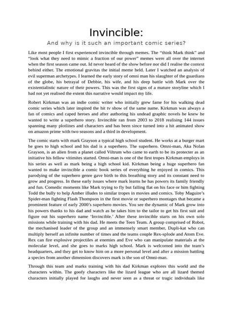 Image result for Invincible Comic Newspaper