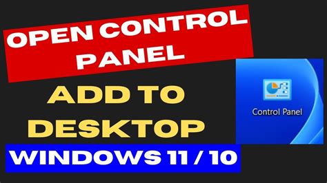 Put Control Panel On Desktop Windows 11 的图像结果