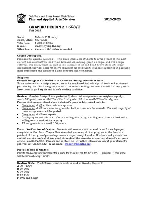 Graphic Design Course Syllabus 的图像结果