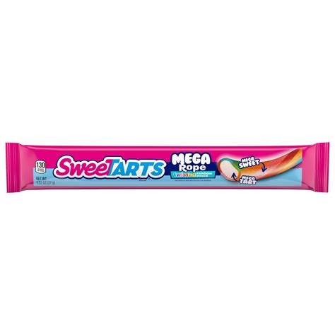 (2 pack) SweeTARTS Mega Filled Ropes Candy, Twisted Rainbow Punch ...