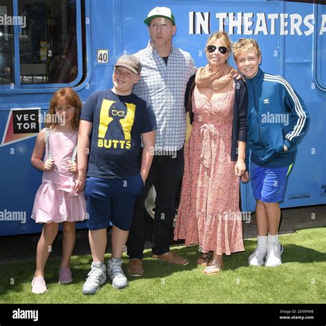 Matt Walsh and Family at THE ANGRY BIRDS MOVIE 2 Premiere held at the ...