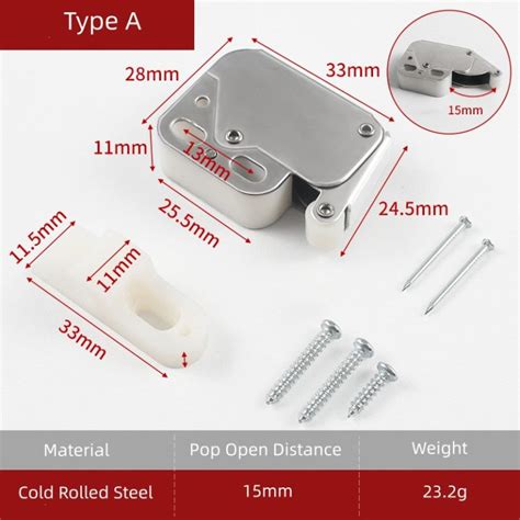 Image result for Spring Loaded Push Lock