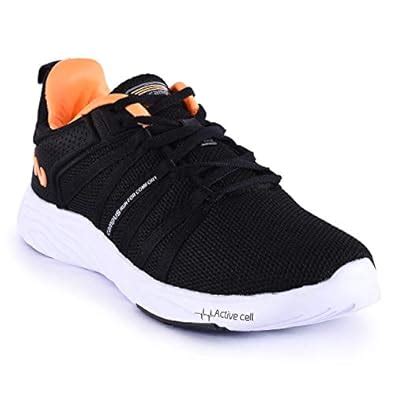 Buy Campus WYNK BLK/ORG Men's Running Shoes 10 UK at Amazon.in