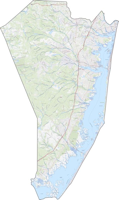 Ocean County Map, New Jersey - US County Maps