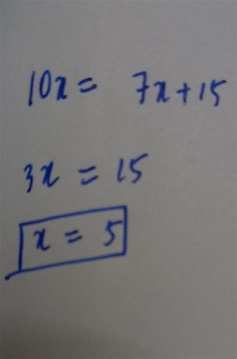 She got a) The cost of 10 pencils is Rs 15 more than the cost of such 7 ...