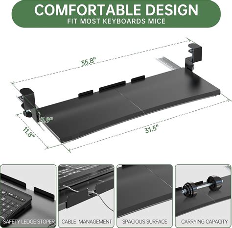 UPGRAVITY Keyboard Tray Under Desk Slide Out with Sturdy India | Ubuy