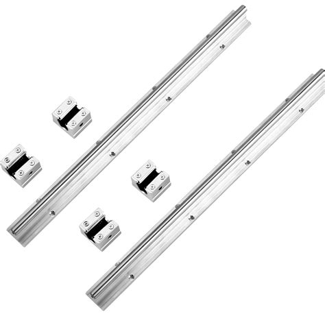Linear Motion Guides, 2pcs Linear Rail Block SBR10-400mm Linear Guide ...