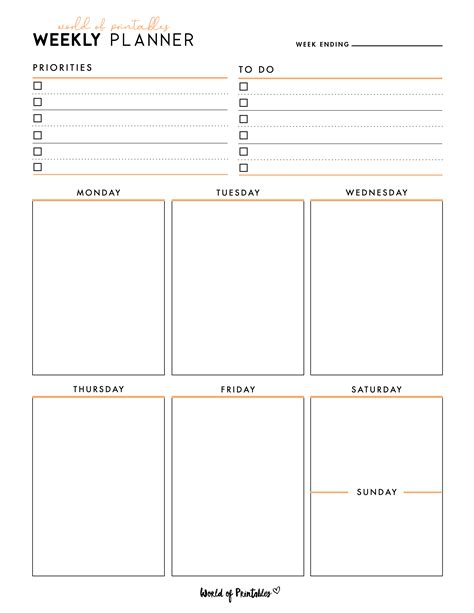 Weekly Planner Example 的图像结果