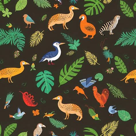 Tropical Animals Pattern 的图像结果
