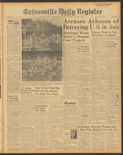 Gainesville Daily Register and Messenger (Gainesville, Tex.), Vol. 60 ...