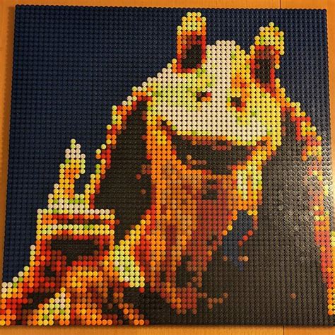 Jar Jar Binks Mosaic : r/lego
